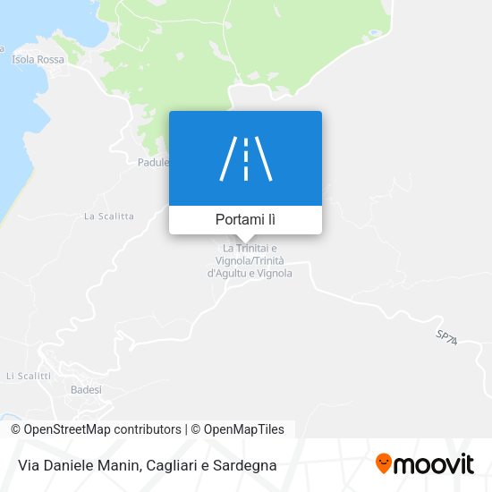 Mappa Via Daniele Manin