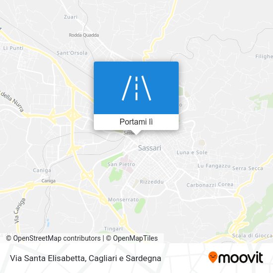 Mappa Via Santa Elisabetta