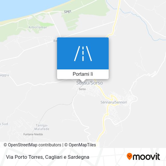 Mappa Via Porto Torres