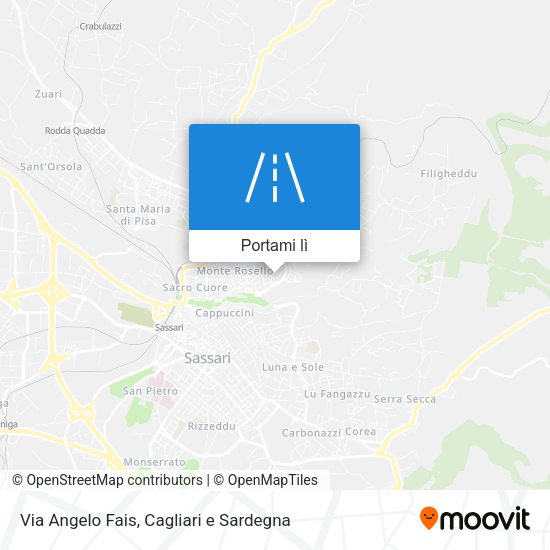 Mappa Via Angelo Fais
