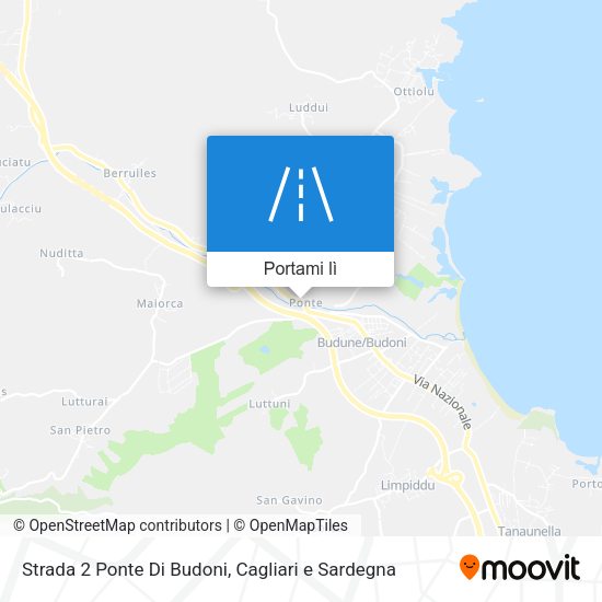 Mappa Strada 2 Ponte Di Budoni