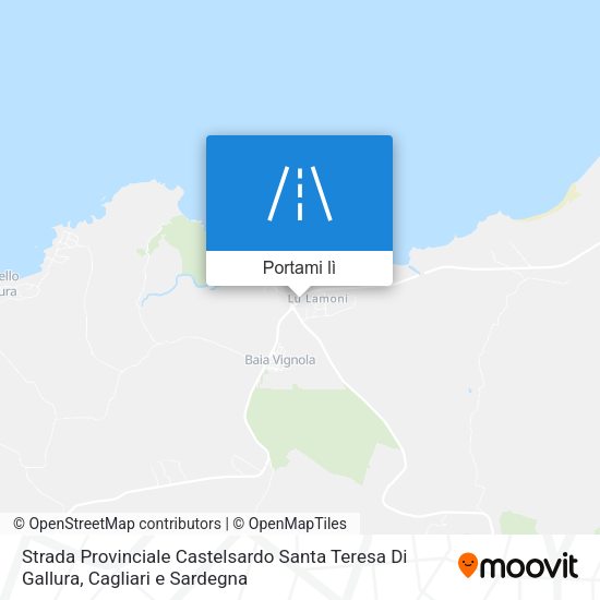 Mappa Strada Provinciale Castelsardo Santa Teresa Di Gallura