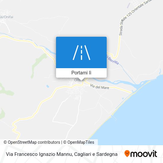 Mappa Via Francesco Ignazio Mannu