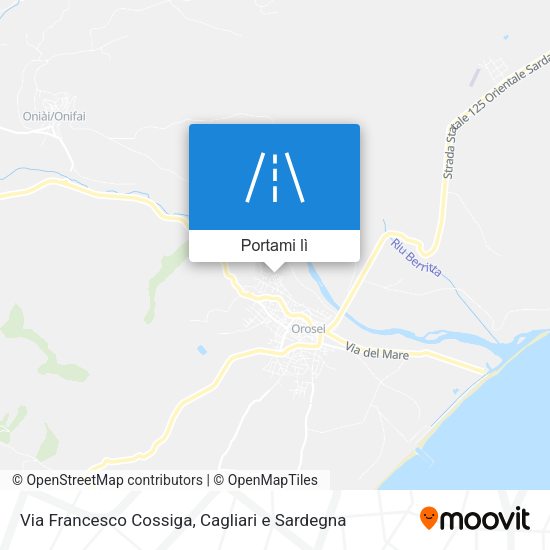 Mappa Via Francesco Cossiga