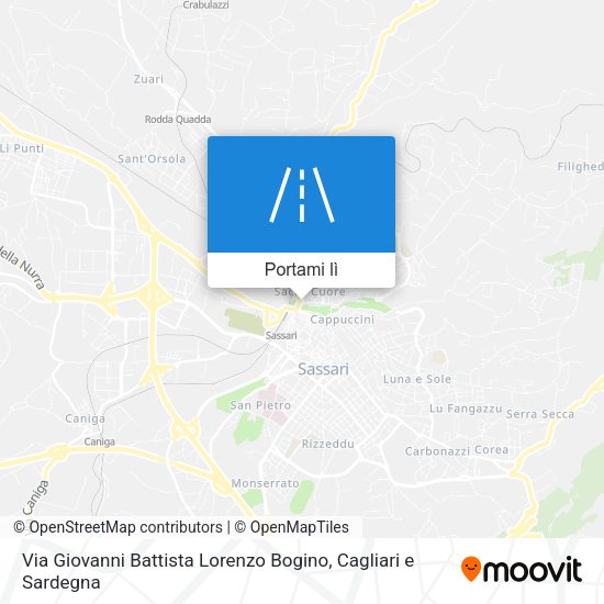 Mappa Via Giovanni Battista Lorenzo Bogino