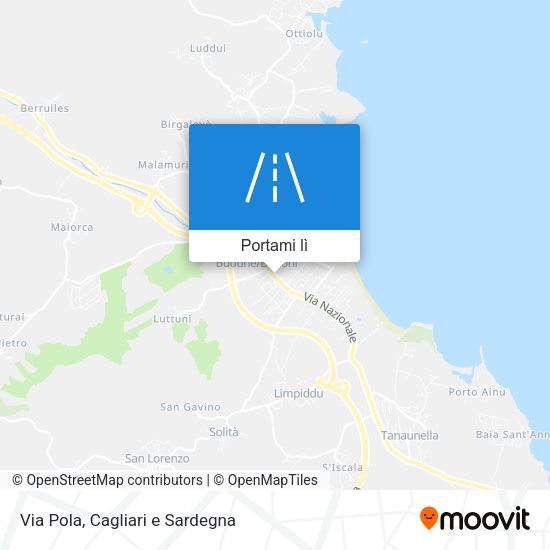 Mappa Via Pola