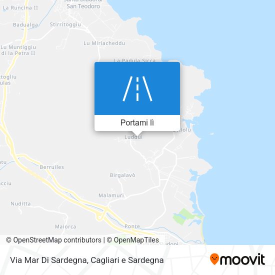 Mappa Via Mar Di Sardegna