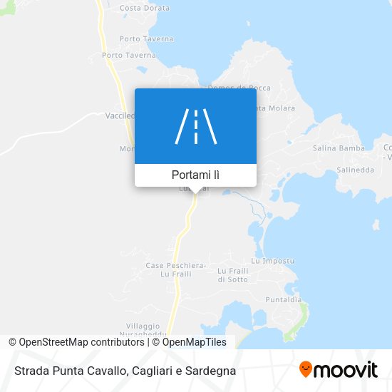 Mappa Strada Punta Cavallo