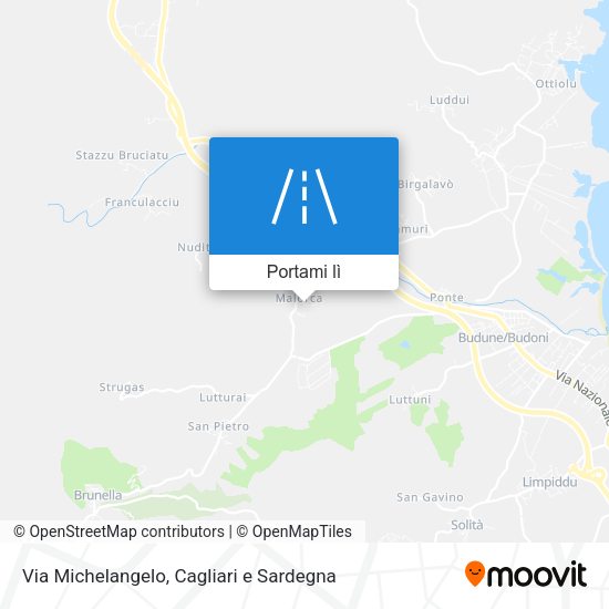Mappa Via Michelangelo