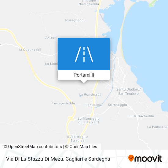 Mappa Via Di Lu Stazzu Di Mezu