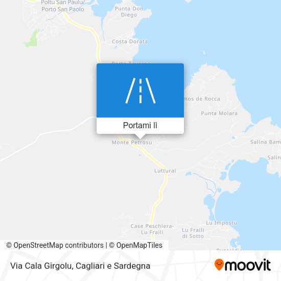 Mappa Via Cala Girgolu