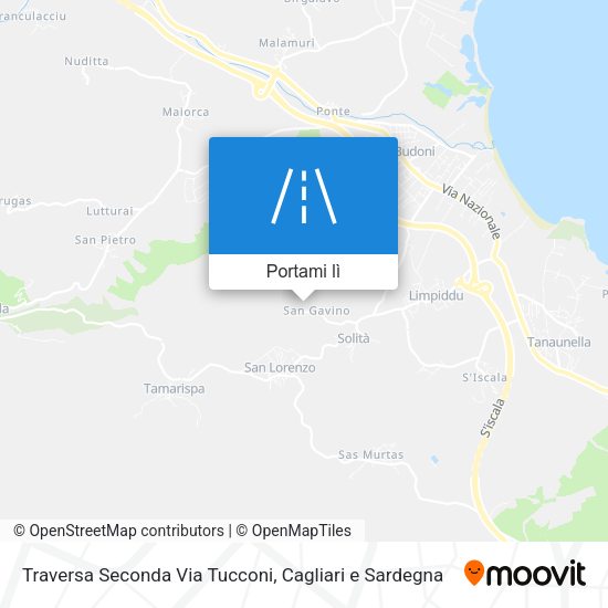 Mappa Traversa Seconda Via Tucconi