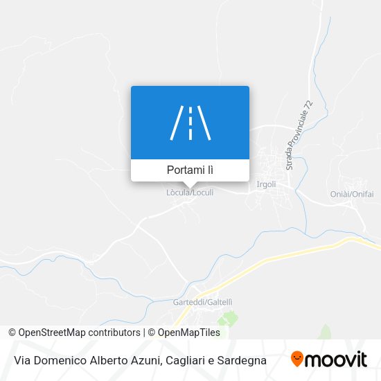Mappa Via Domenico Alberto Azuni