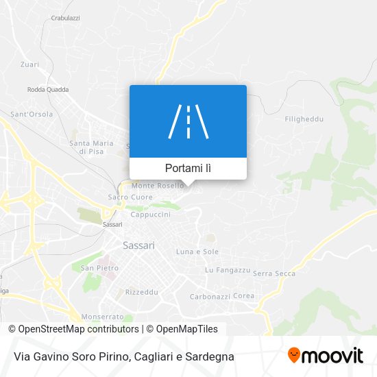 Mappa Via Gavino Soro Pirino