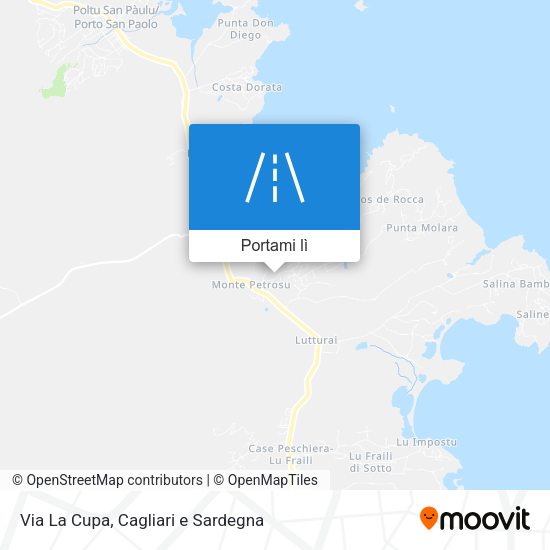 Mappa Via La Cupa