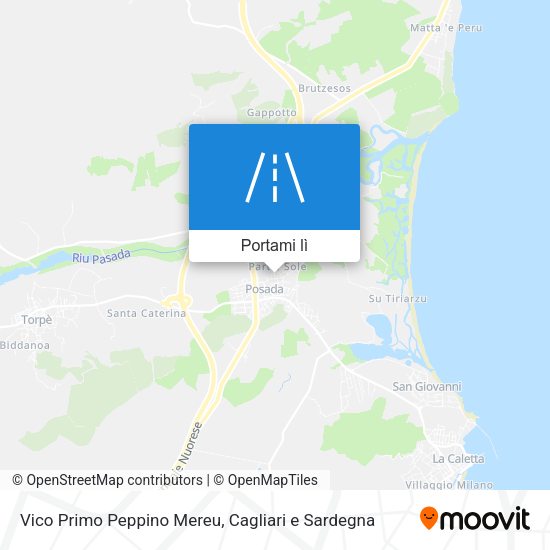 Mappa Vico Primo Peppino Mereu