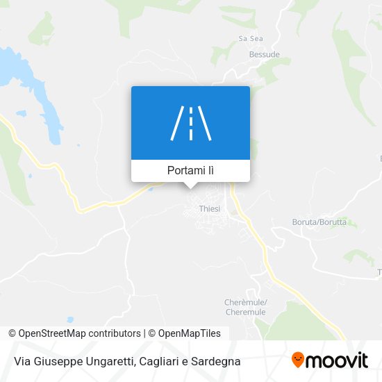 Mappa Via Giuseppe Ungaretti
