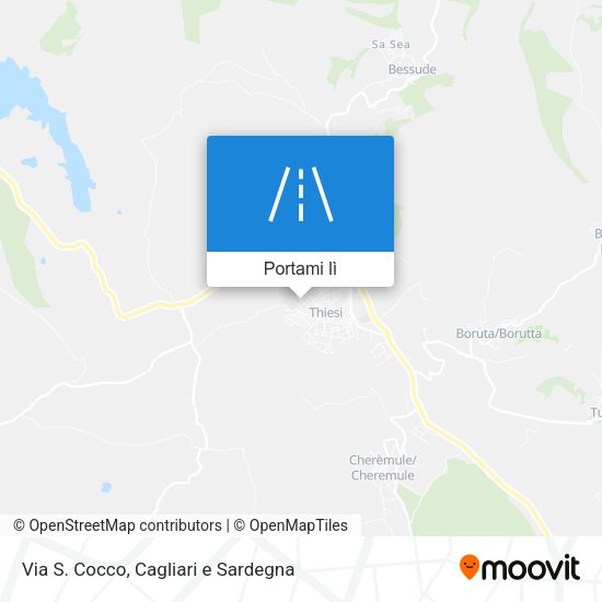 Mappa Via S. Cocco
