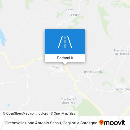 Mappa Circonvallazione Antonio Sassu