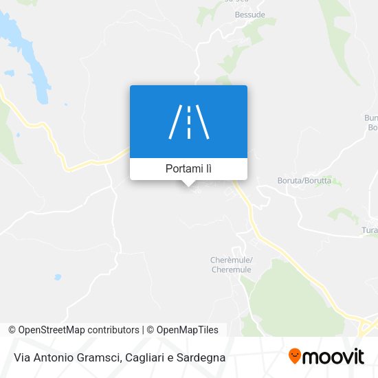 Mappa Via Antonio Gramsci