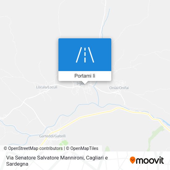Mappa Via Senatore Salvatore Mannironi
