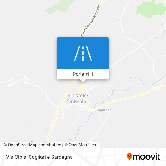 Mappa Via Olbia