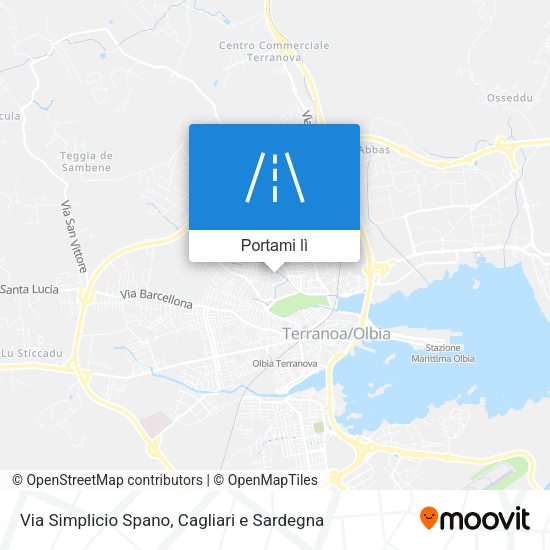 Mappa Via Simplicio Spano