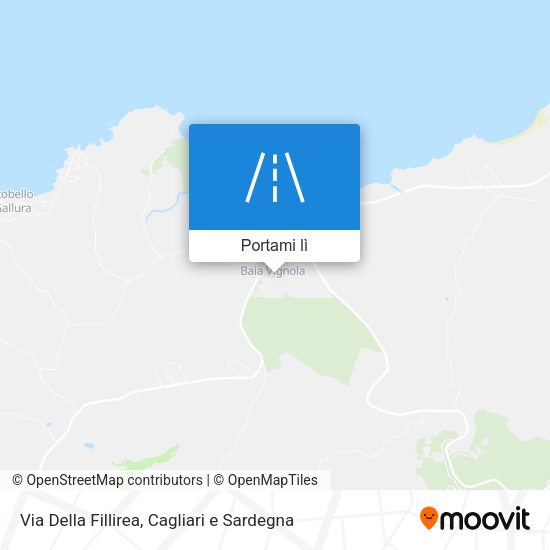Mappa Via Della Fillirea