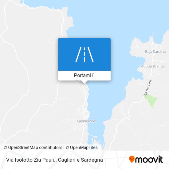 Mappa Via Isolotto Ziu Paulu