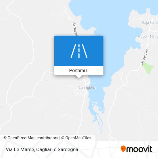 Mappa Via Le Maree