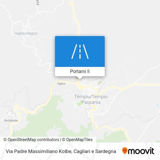 Mappa Via Padre Massimiliano Kolbe