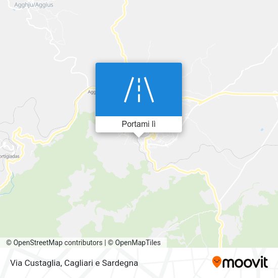 Mappa Via Custaglia