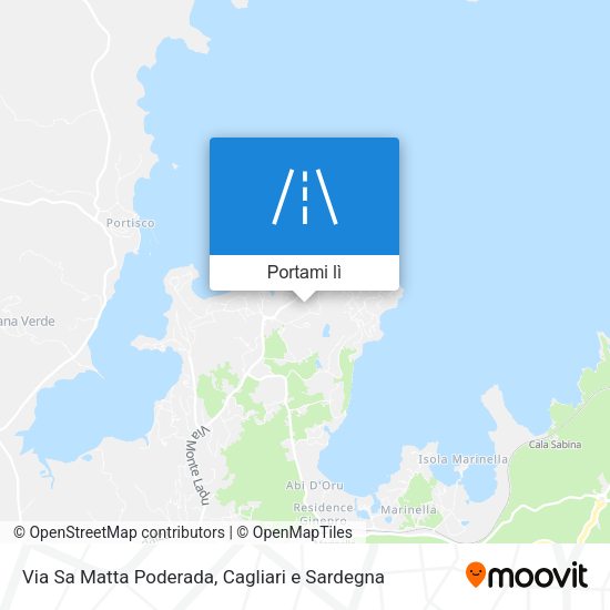 Mappa Via Sa Matta Poderada