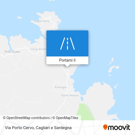 Mappa Via Porto Cervo