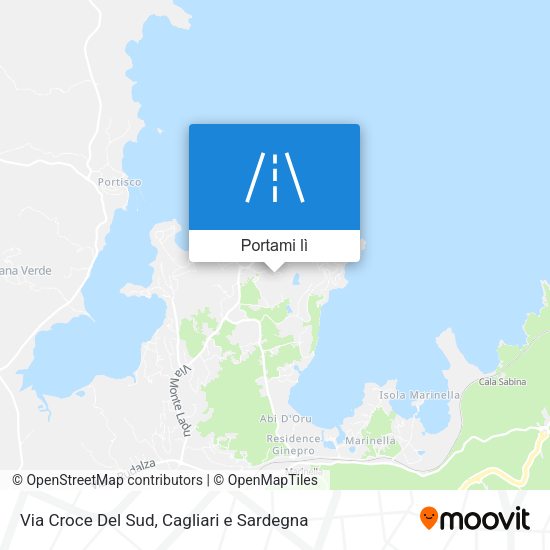 Mappa Via Croce Del Sud