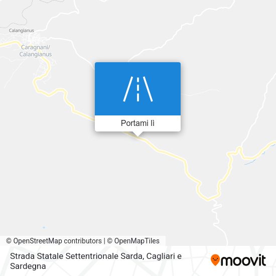 Mappa Strada Statale Settentrionale Sarda