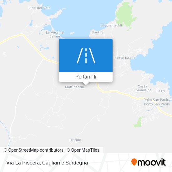 Mappa Via La Piscera