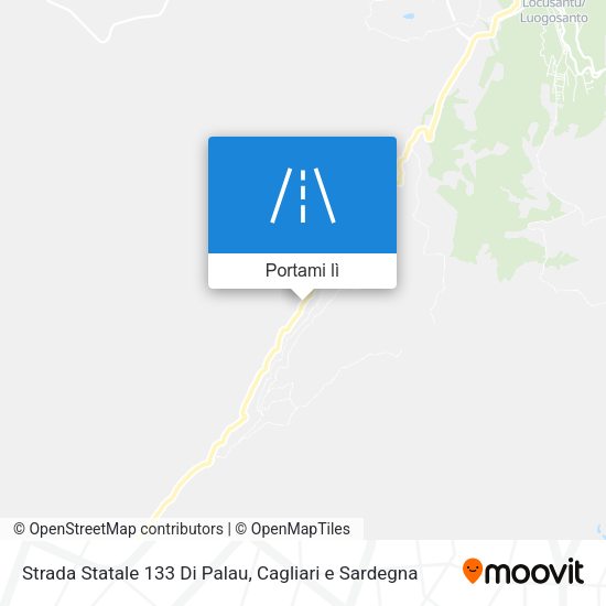 Mappa Strada Statale 133 Di Palau