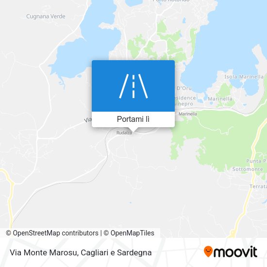 Mappa Via Monte Marosu