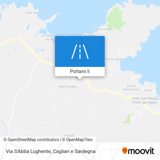 Mappa Via S'Abba Lughente