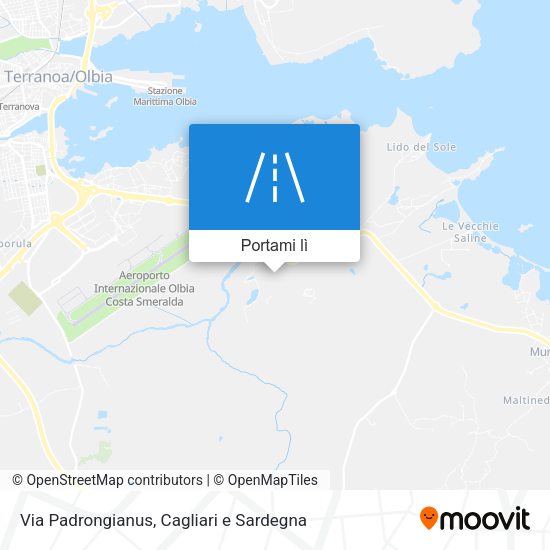 Mappa Via Padrongianus
