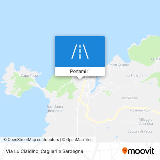 Mappa Via Lu Cialdino