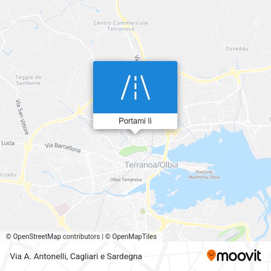 Mappa Via A. Antonelli