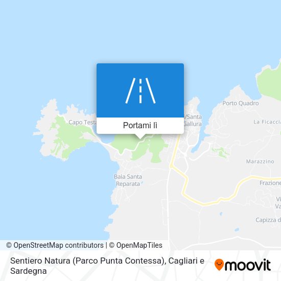 Mappa Sentiero Natura (Parco Punta Contessa)