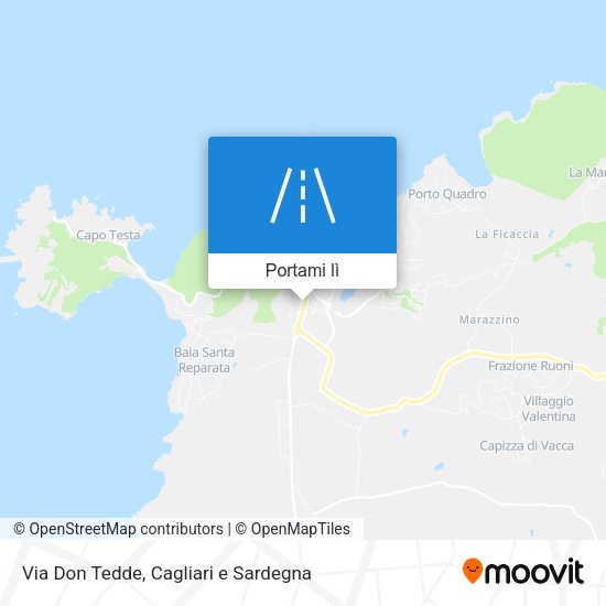 Mappa Via Don Tedde