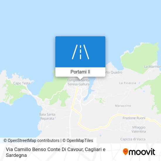 Mappa Via Camillo Benso Conte Di Cavour