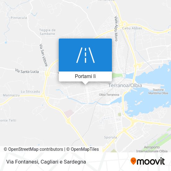 Mappa Via Fontanesi