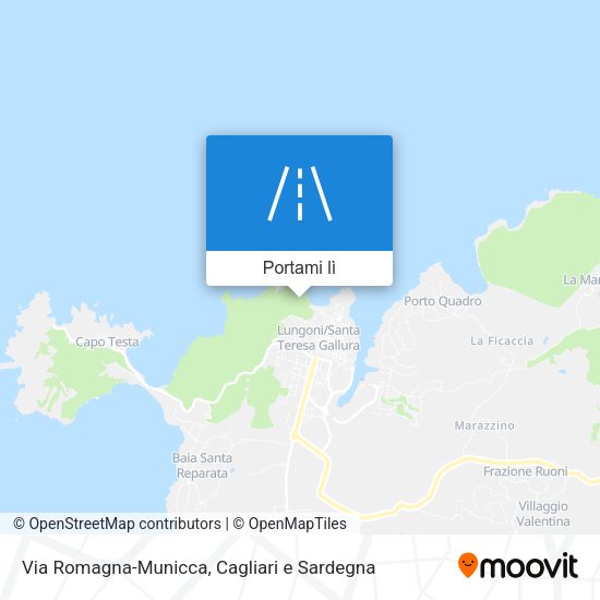 Mappa Via Romagna-Municca