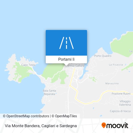 Mappa Via Monte Bandera