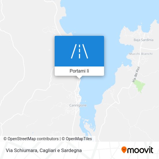 Mappa Via Schiumara